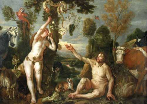 Jacob Jordaens Adam and Eve Sweden oil painting art